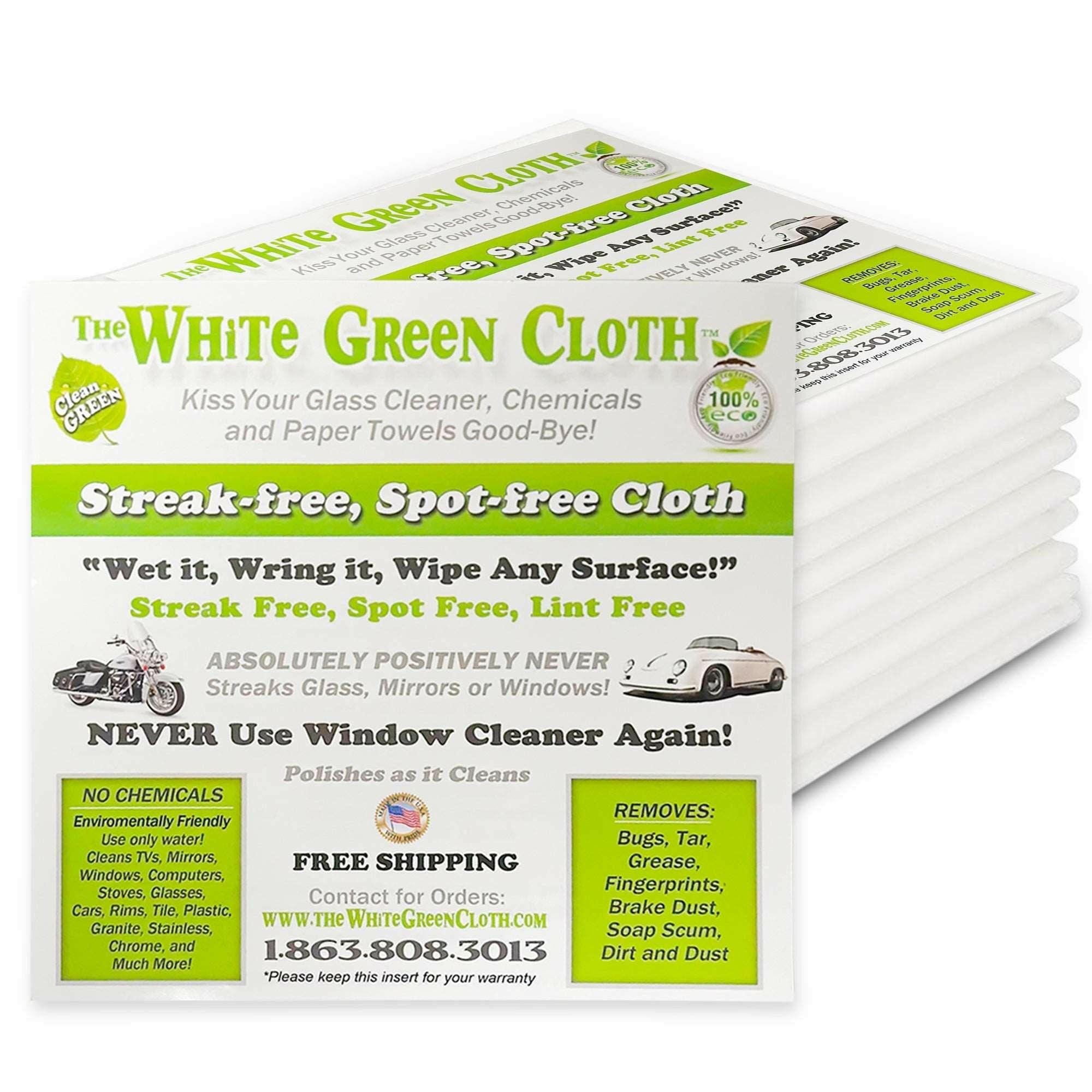 10 Pack - White Green Cloth - TheWhiteGreenCloth